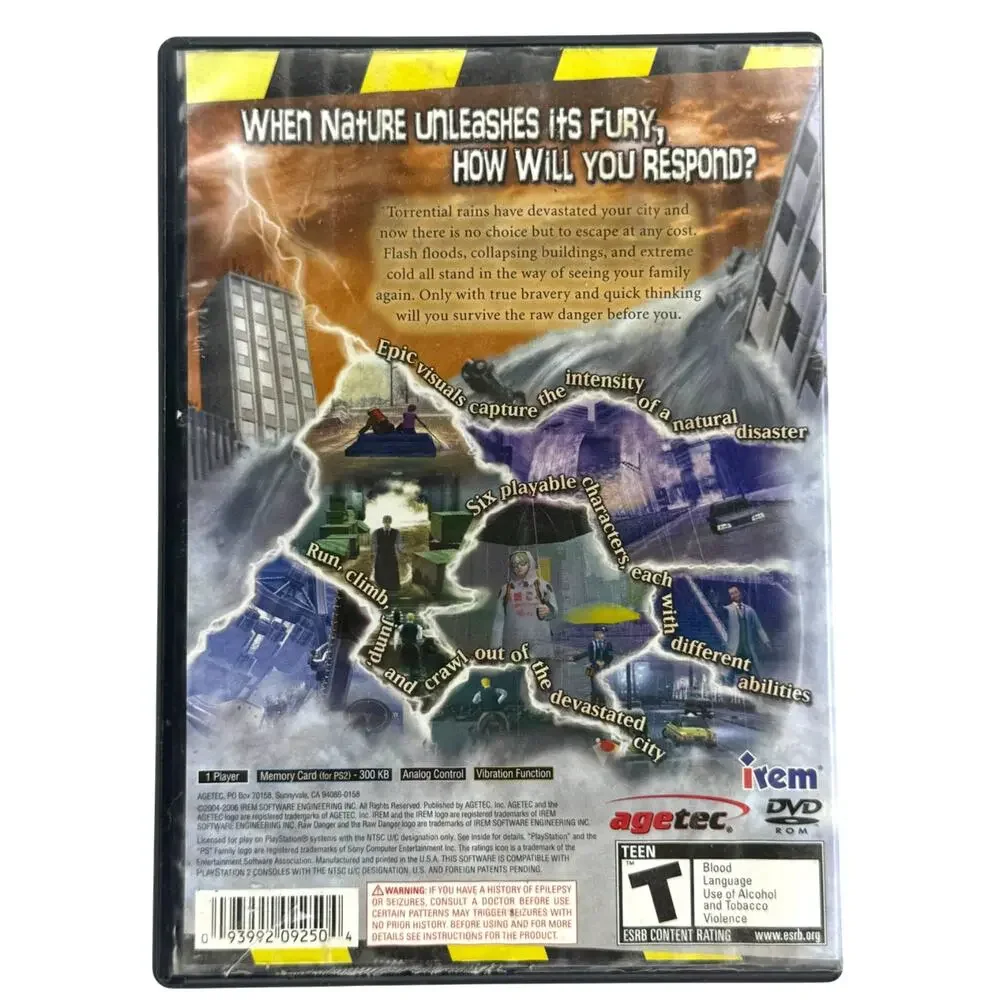 Raw Danger (Sony PlayStation 2 PS2, 2007) No Manual Tested Rare Game - Picture 2 of 5